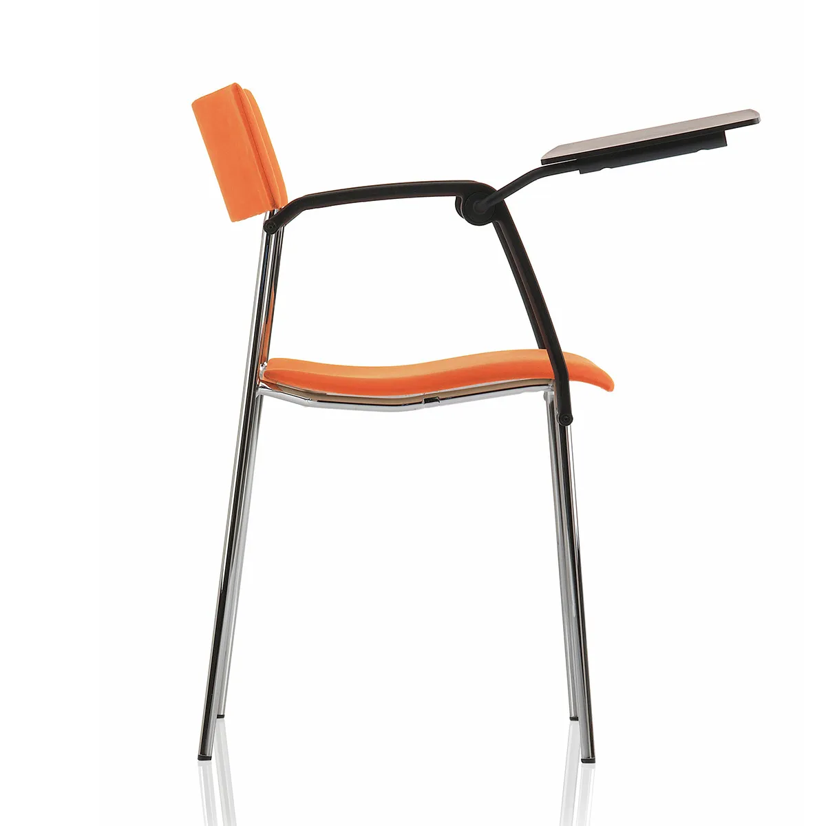 Johannes Foersom and Peter Hiort-Lorenzen presenting their bestselling Campus chair series with integrated laptop tablet