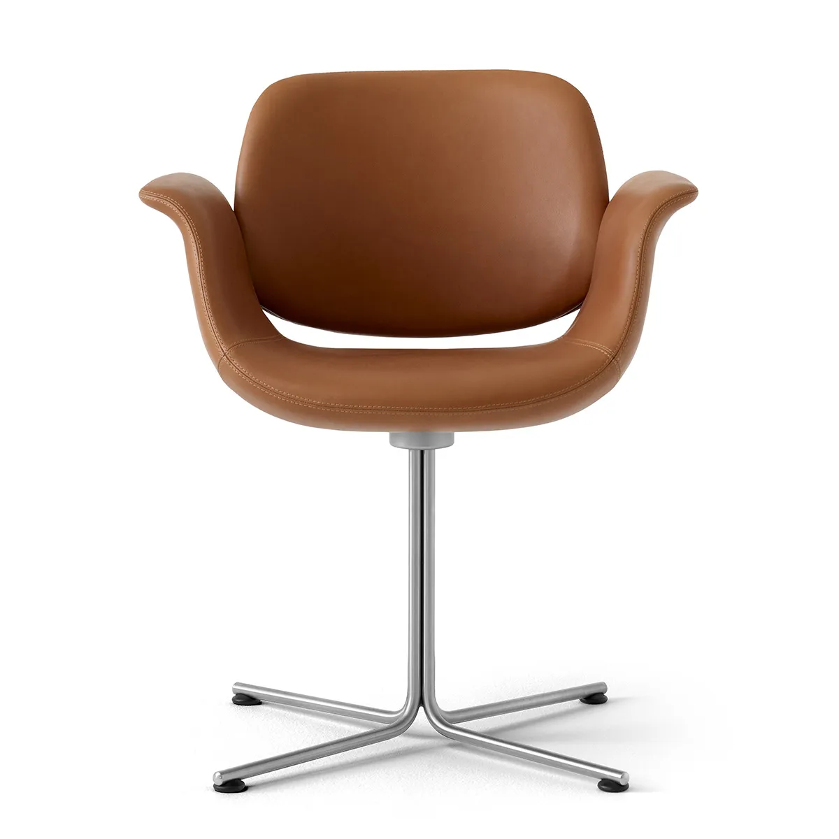 Flamingo Chair by Foersom Hiort-Lorenzen for Erik Jorgensen featuring graceful curves wing arms slender steel legs Danish design