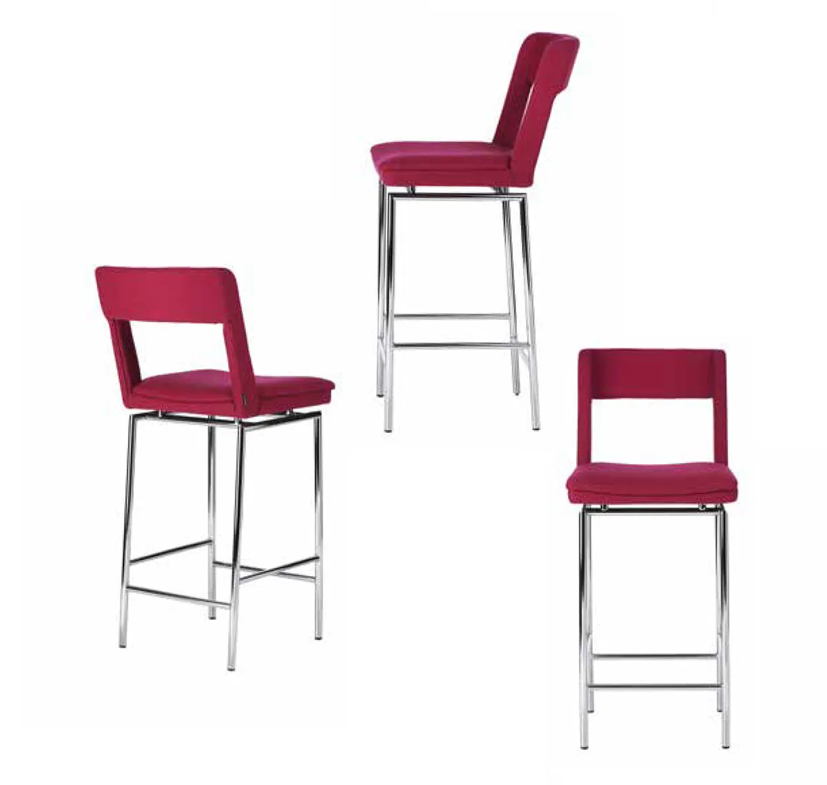 Jackie graphic bar stool clear silhouette maximum comfort design Mattias Ljunggren Johanson