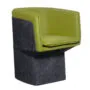 Glove a felt easy chair, with its inside upholstered in fabric or sheepskin. Design: Edward Barber, Jay Osgerby