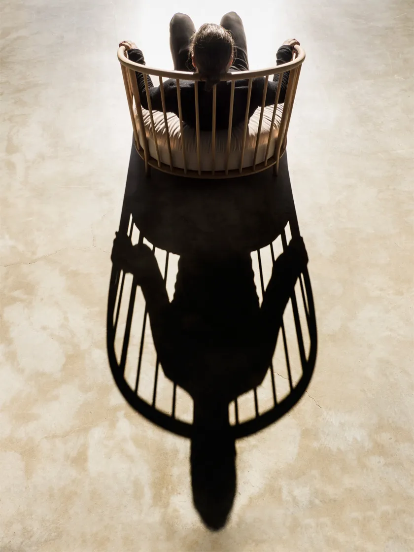 Anita Easy Chair by Claesson Koivisto Rune for DUX showcasing Windsor-inspired spindled back design