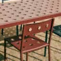 Balcony Chair iron red_Balcony Table iron red
