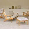 Hans J Wegner CH290 Series lounge furniture collection by Carl Hansen Søn featuring chairs sofas and stool