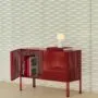Perforated Cabinet S wine red_Apollo Portable 01