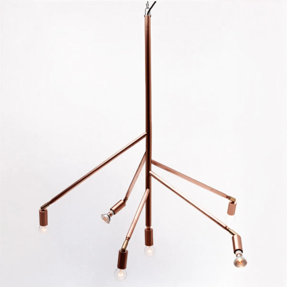 Kvist lamp in raw copper designed by Jonas Bohlin for Örsjö Belysning