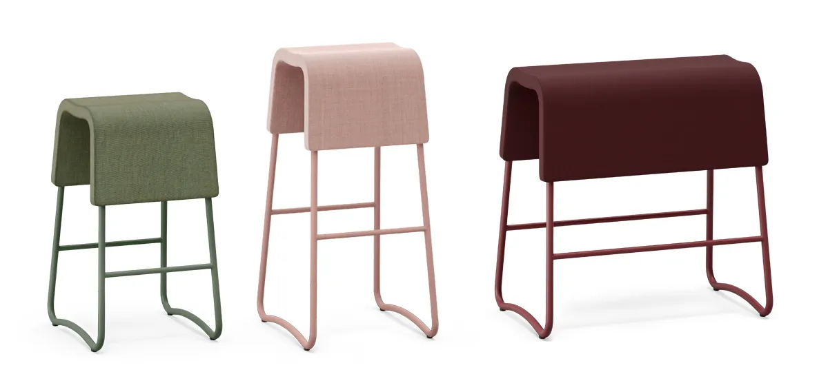 PLINT bar stool/bench/rocking bench Design Sandin & Bülow