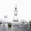 Marimekko Syksy glassware collection by Matti Klenell displaying autumn-inspired patterned surfaces