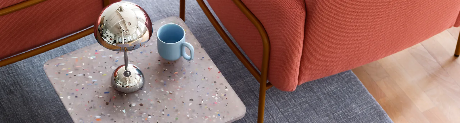 Tinnef table 45x45 by Charlotte von der Lancken