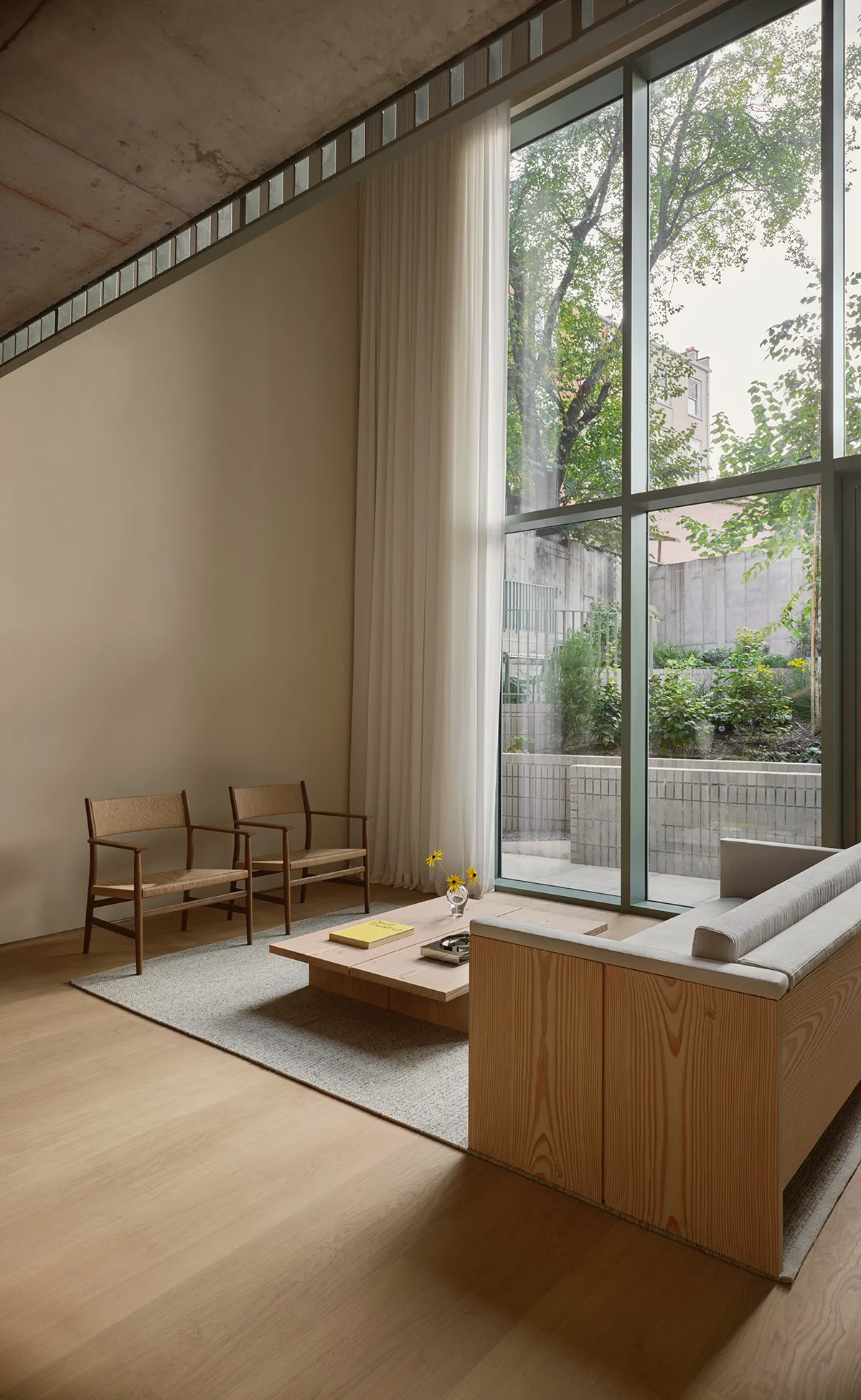 Dinesen Apartment by David Thulstrup interior featuring Layers Oak flooring in Brooklyn showroom
