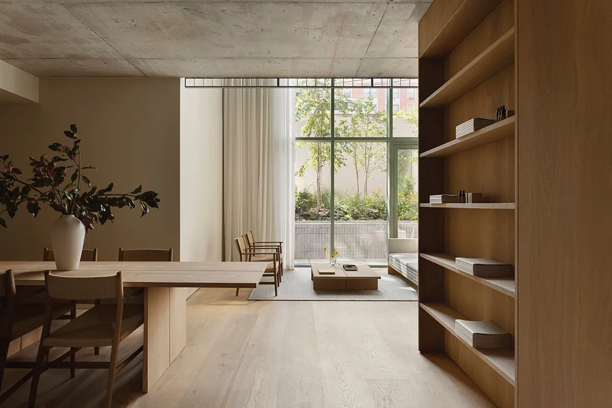 David Thulstrup architect in Copenhagen studio workspace designing Dinesen Apartment project