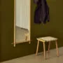 4-248020-Seat-Stool-oak-white-matt-lacquer_4-403020-Spectra-Hooks-oak_4-399020-Collect-Mirror-Large