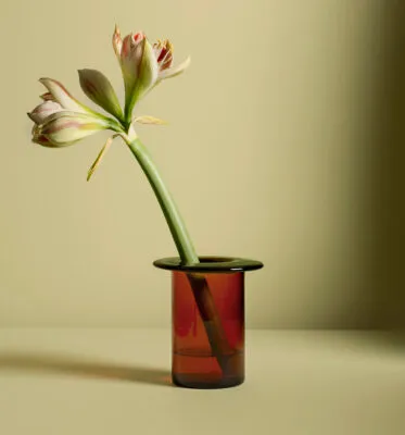 Rabarbra – A flower vase in solid color glass designed by Anderssen & Vo... | Scandinavian Design