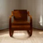 Armchair 42 walnut stained front Artek