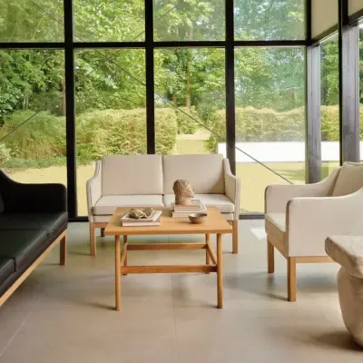 L46 sofa and L45 armchair collection by Mogens Koch for FDB Møbler, Danish functionalist design