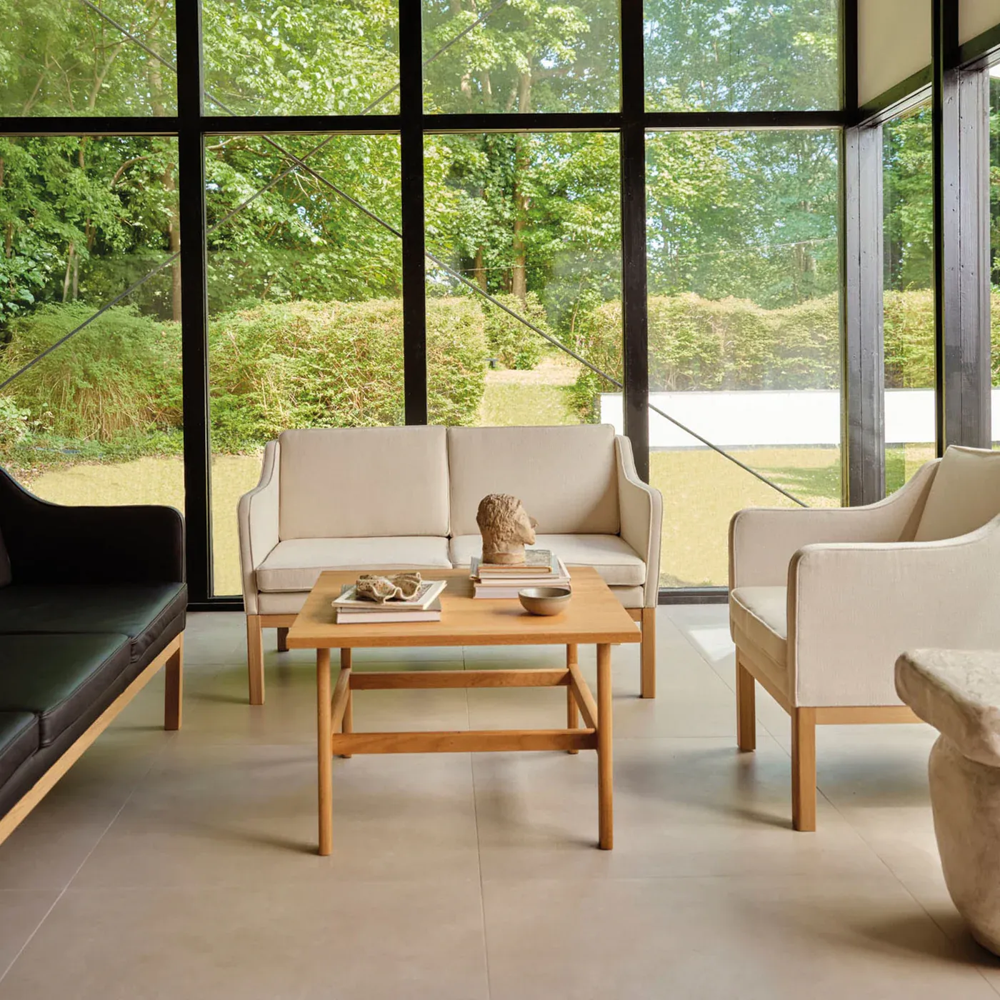 L46 sofa and L45 armchair collection by Mogens Koch for FDB Møbler, Danish functionalist design