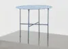 Brut Side Table by TAF Studio for Skagerak in powder-coated steel with brass feet