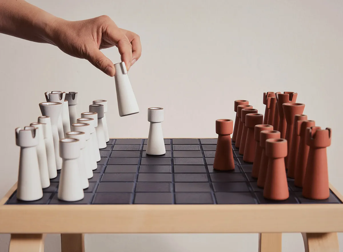 Artek Heath Ceramics Tiletable chessset