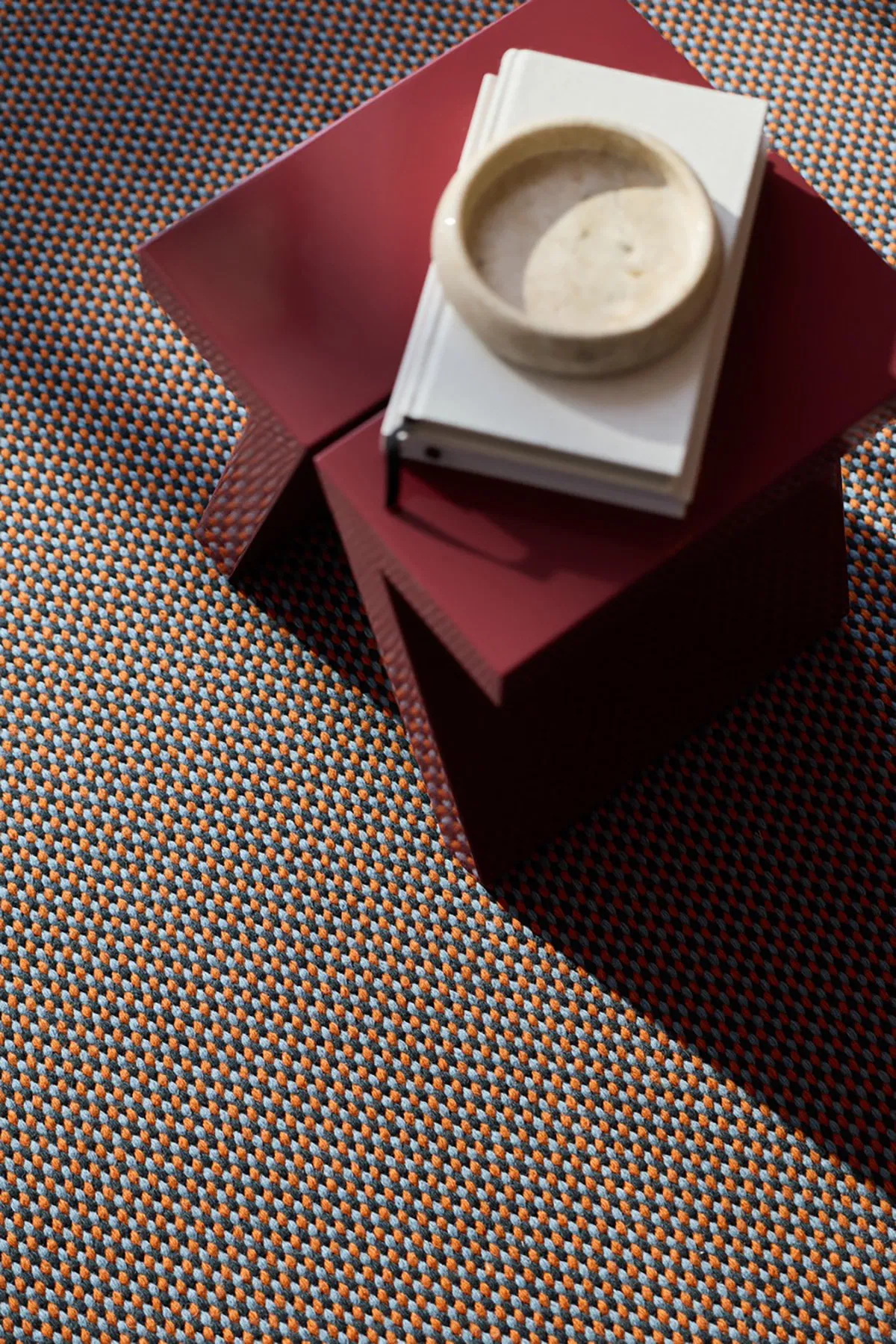 Barber Osgerby Atlas rug for Kasthall, double-weft construction with visible warp texture, Kinna Sweden