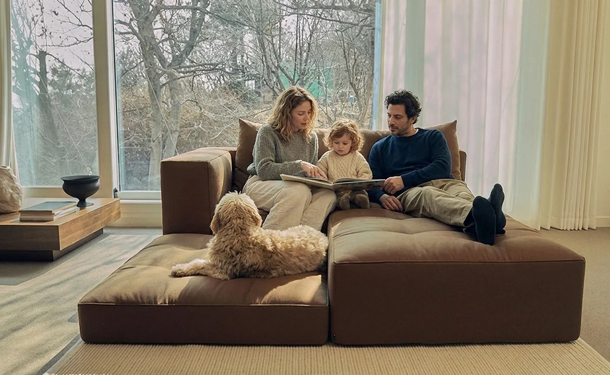 Note design studio didim modular sofa Alloso Didim modular sofa system in open interior, Note Design Studio