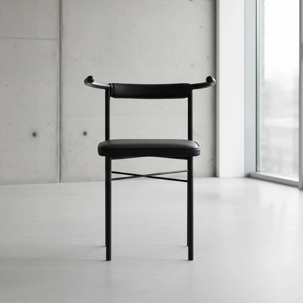 Point Chair by Jonas Bohlin, relaunched by Ingridsdotter, 1985 Swedish design classic with reduced graphic form