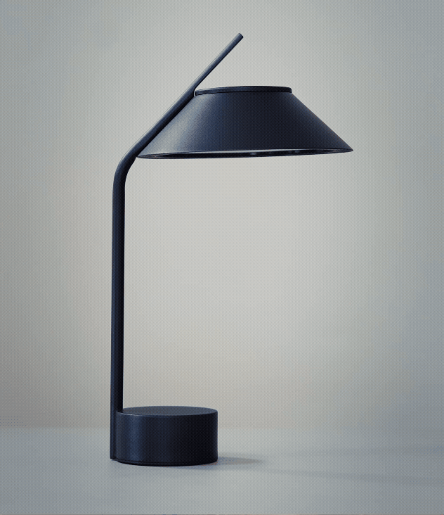Vinkel portable LED table lamp by Studio Terhedebrügge for Stelton