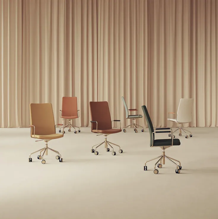 Stella High Back sophisticated design demonstrating low-key elegant construction Broberg Ridderstråle