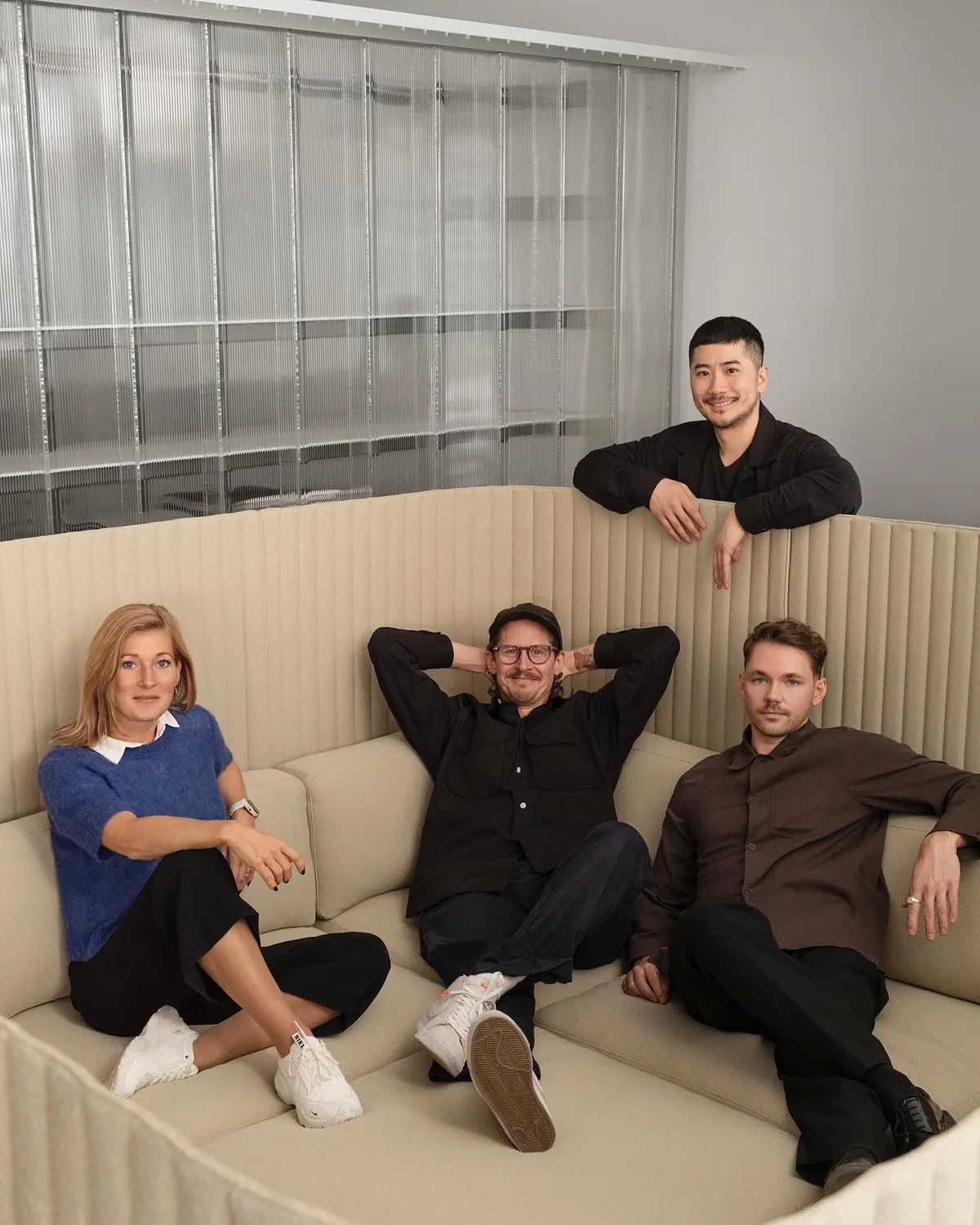 Focus Spaces modular system in vibrant colors creating defined collaborative zones in open plan environment Note Design Studio