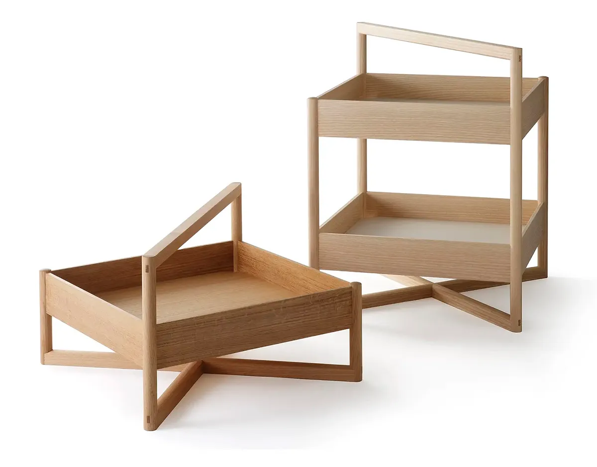 Complete Taso series by Cecilie Manz displayed in Nikari showroom during Copenhagen design festival