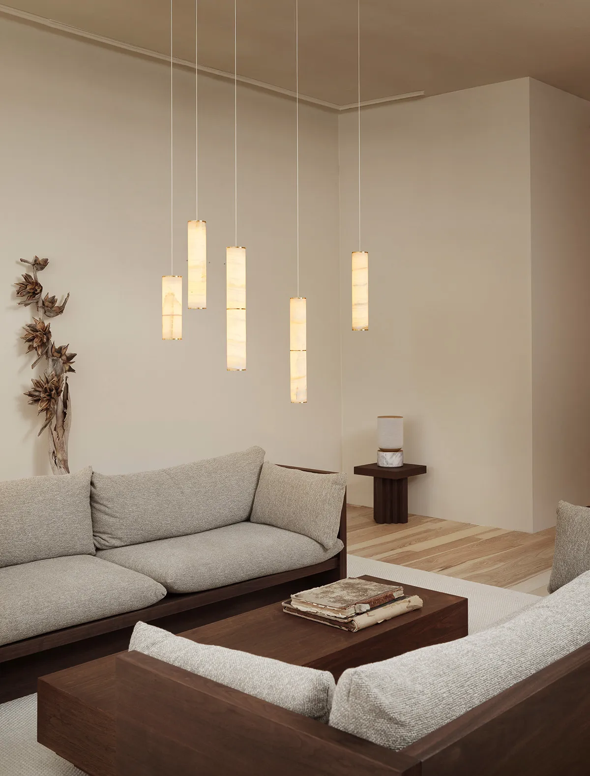 Multiple PARS lighting components arranged in modular configuration demonstrating system flexibility