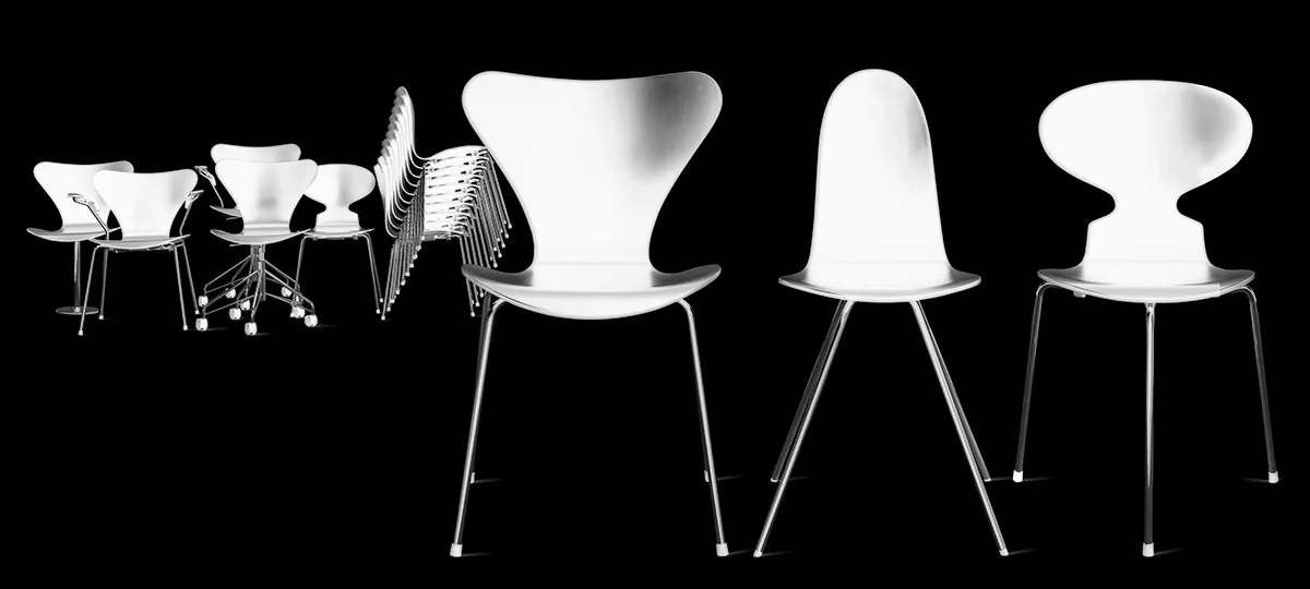 Model: AJ stolefamilie
Udf¯relse: lak
Designer: Arne Jacobsen
DesignÂr: 1952, 1955
Product: AJ chair family
Finish: lacquer
Designer: Arne Jacobsen
Year of design: 1952, 1955
Modell: AJ Stuhlfamilie
Ausf¸hrung: Lak
Designer: Arne Jacobsen
Designjahr: 1952, 1955