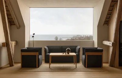 Simris sofa and easy chair by Anton Björsing for Gärsnäs featuring elegant proportions and refined Scandinavian craftsmanship