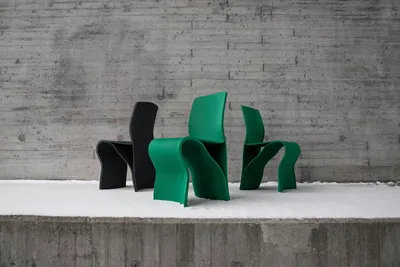 Sustainable Kelp seating collection by Interesting Times Gang crafted from recycled fishing nets