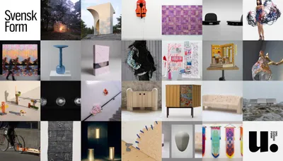 UNG SVENSK FORM 2025 exhibition at Stockholm Furniture Fair showcasing emerging Swedish design talent and innovative concepts