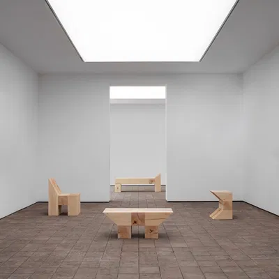 The King's Hat collection by Nick Ross for Contem — furniture and objects made from Kungshatt linden wood, Stockholm 2025.