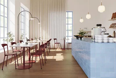 MATERIA Ina chair Uni table Interior 1