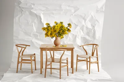 （美品）CH24 BIRTHDAY CHAIR 2022 BIRTHDAY EDITION 2022】CH24 Yチェア TEAK LEATHER［カール