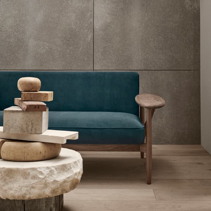 Embrace Sofa - a flexible, modular sofa with a distinctive wooden
