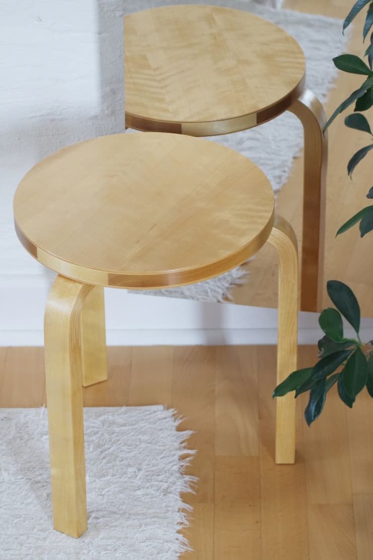 Alvar Aalto's Legendary Stool 60 Returns in Distinctive Loimu