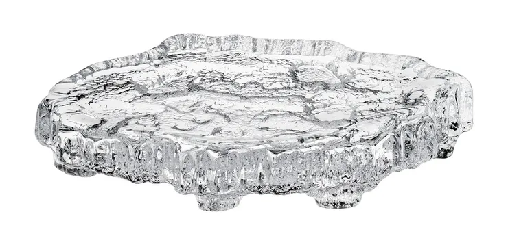 The glass ice platter by Tapio Wirkkala in 1976