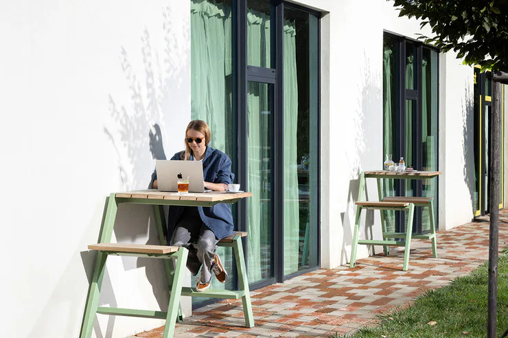 Cricket Bench Tables and Bar Tables by Egoé Studio for Soma Design