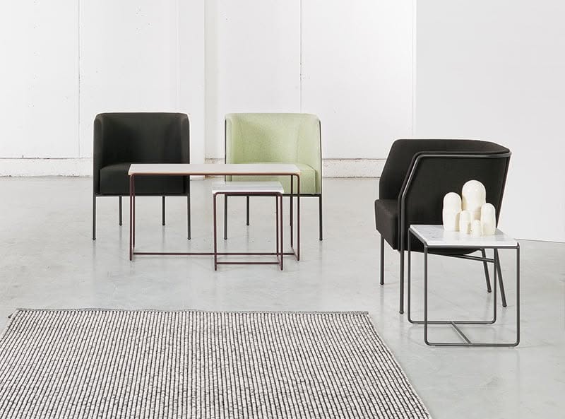 Cajal table Gunilla Allard Lammhults steel ash veneer side table