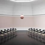 Fritz Hansen Pair Black Oak Den Frie Conference Setup | Scandinavian Design