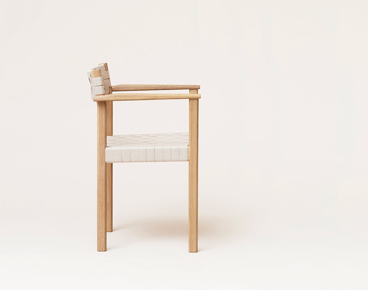 Fr Motif Arm Chair White Oiled Oak Side Kopier | Scandinavian Design