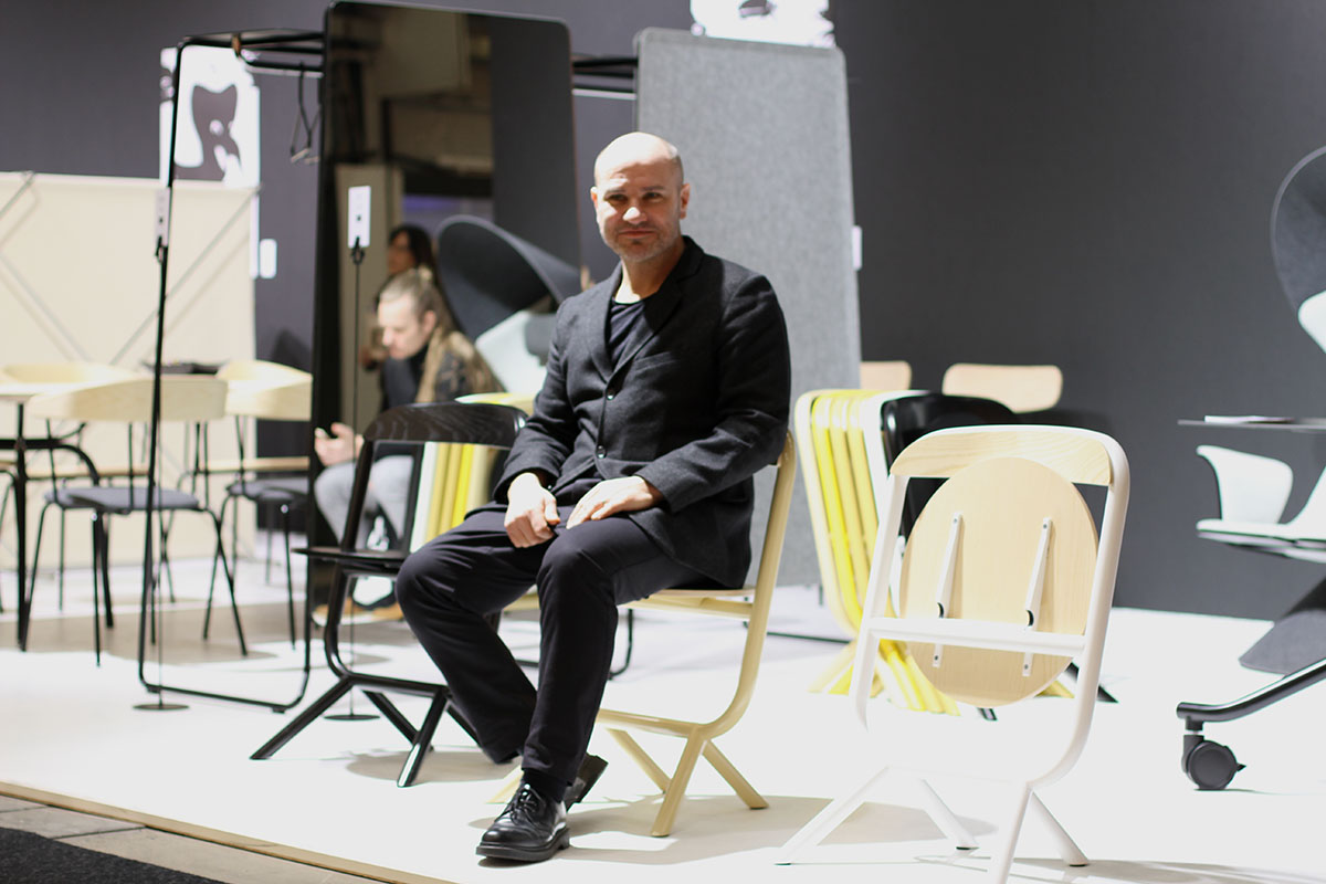Null stackable chair by Fredrik Mattson for Vivero, urban design with strong character