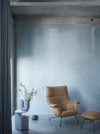 Doze Lounge Chair Ottoman Cognac Leather Anthracite Black Halves Side Table Sage Green Kink Vase Lig... | Scandinavian Design