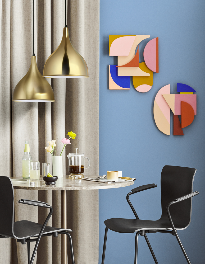 Silhuet Brushed Brass And Polished Brass | Scandinavian Design