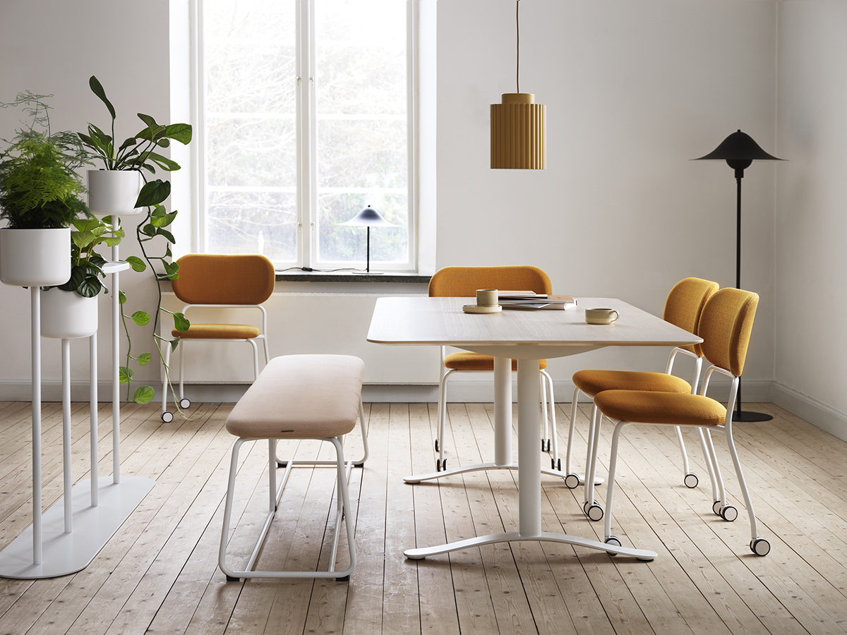 Soft Top chair on wheels by Brad Ascalon for Skandiform office contract seating