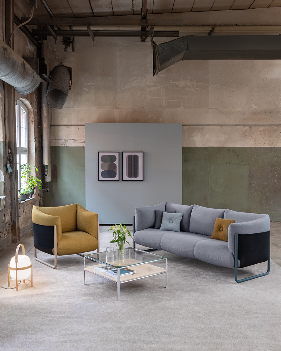 Materia Ro Easy Chair Sofa 3 Seater Crest Table Interior | Scandinavian Design