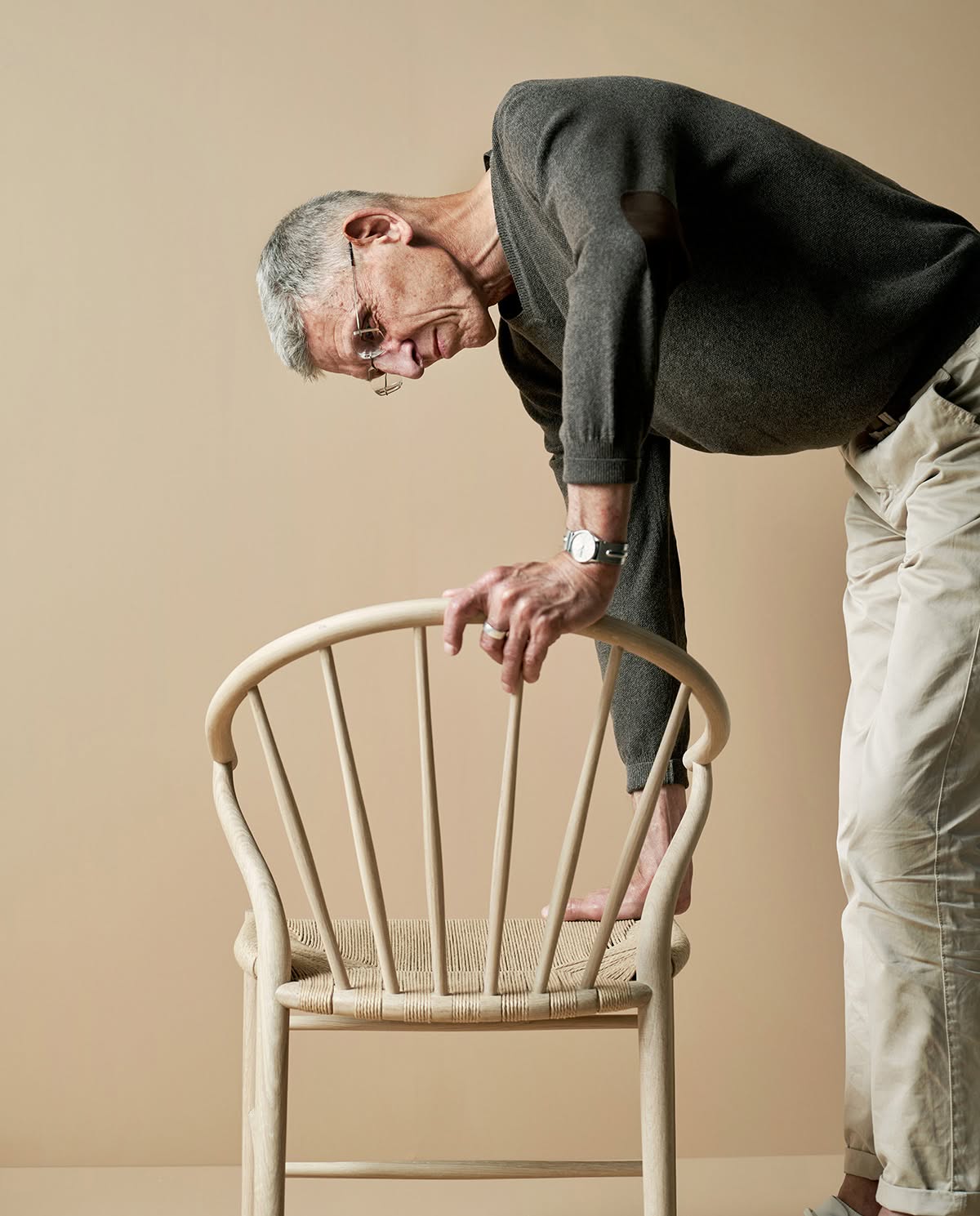 Nirvan Richter, founder and designer of Norrgavel known for sustainable furniture design