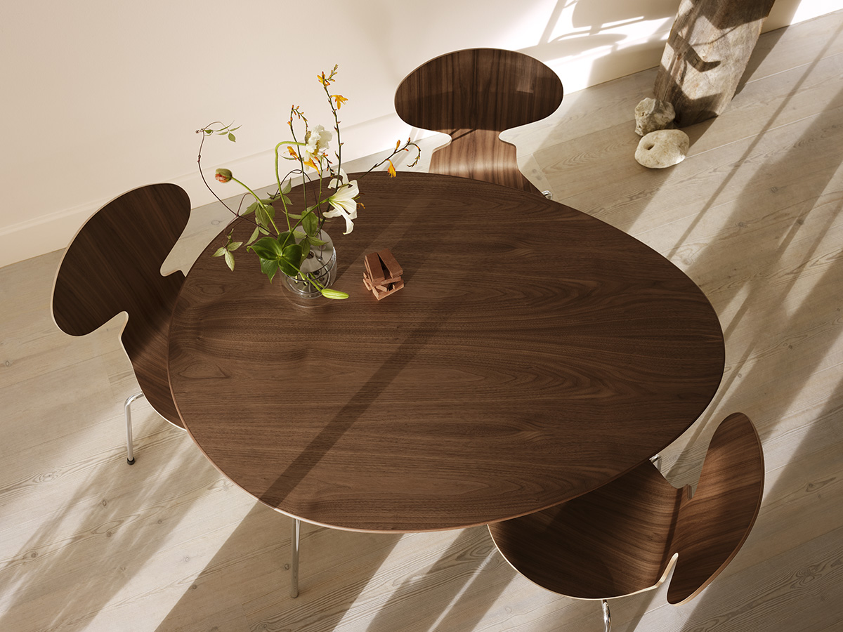 Fritz Hansen 150th anniversary collection featuring reissued Arne Jacobsen and Poul Kjaerholm designs